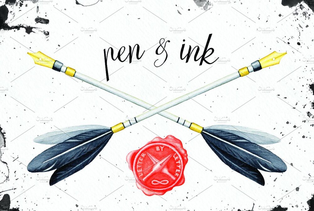 Pen & Ink watercolor collection